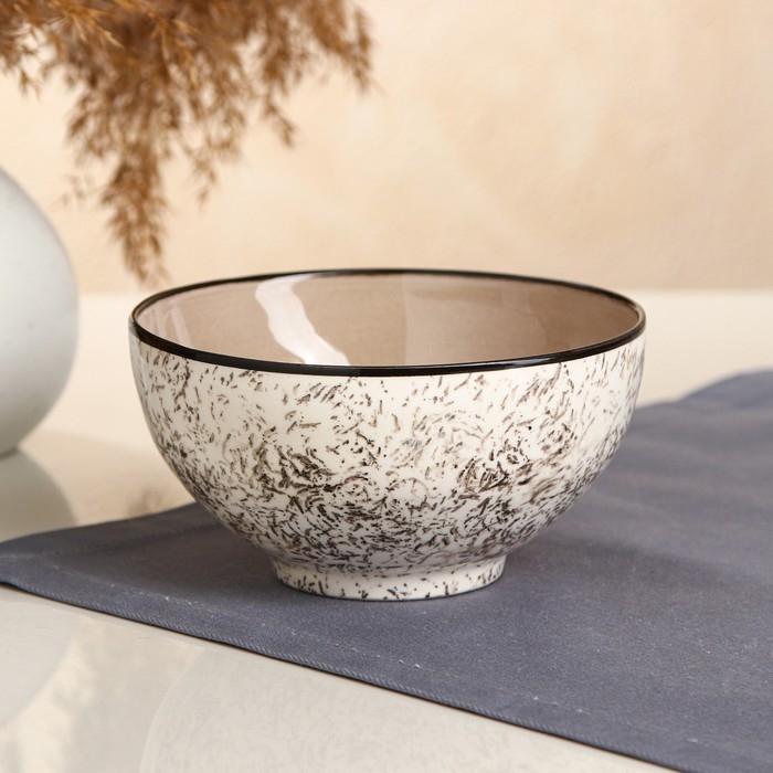 Набор посуды  Набор посуды "Салатный", керамика, серый, 3 шт:700 мл, 1 сорт, Иран