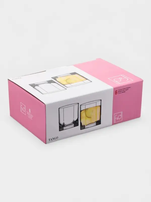 Набор стаканов для виски Paşabah&ccedil;e Tango, 250 мл, 6 шт.