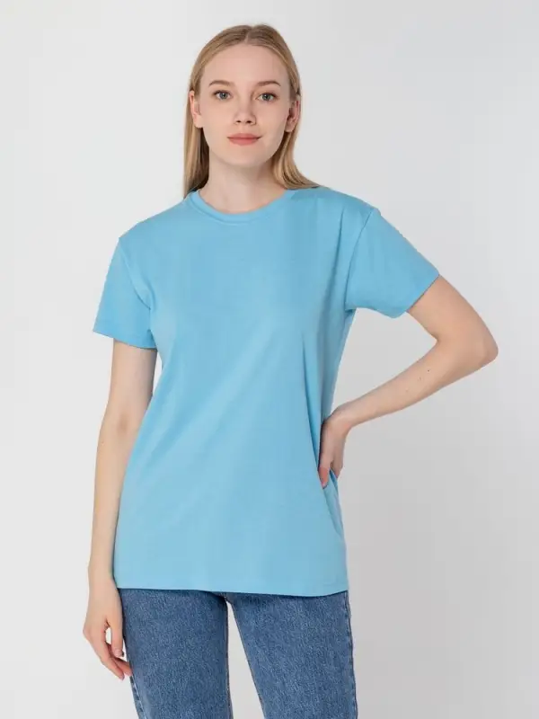 Футболка унисекс T-bolka 160, голубая, размер S Футболка унисекс T-bolka 160, голубая, размер S