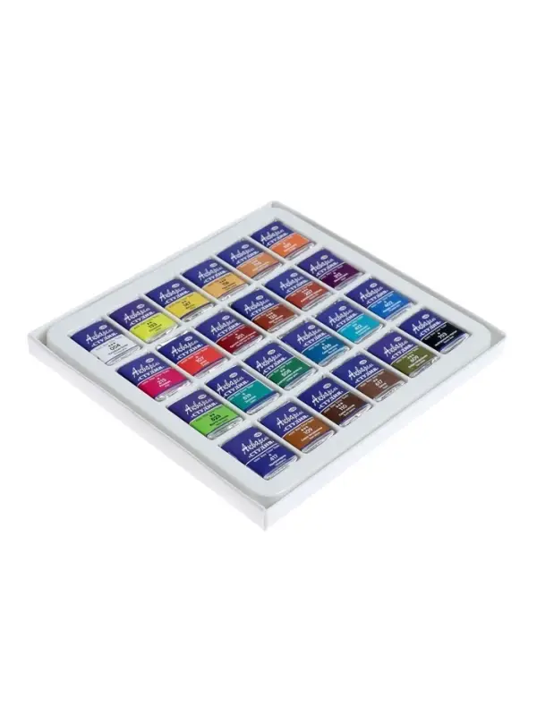 Акварель художественная в кюветах &laquo;Гамма. Студия&raquo;, 24 цвета &times; 2.5 мл