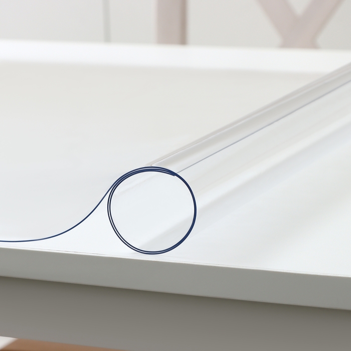 Термоскатерть Доляна «Гибкое стекло», 100×100 см, толщина 1,2 мм Термоскатерть Доляна «Гибкое стекло», 100×100 см, толщина 1,2 мм