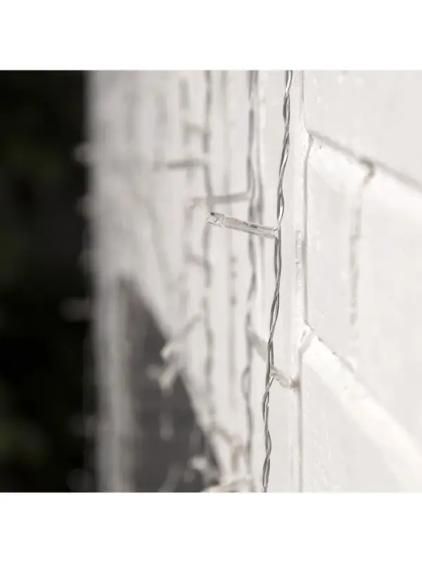 Гирлянда &laquo;Бахрома-арка&raquo; 1&times;1 м, IP20, прозрачная нить, 126 LED, свечение белое, 8 режимов, 220 В