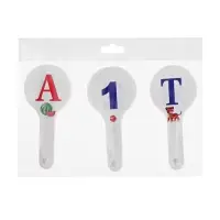 Набор веер-касс, гласные, согласные, цифры от 1 до 20, Calligrata, гибкие, 3 штуки, пакет с европодвесом, МИКС