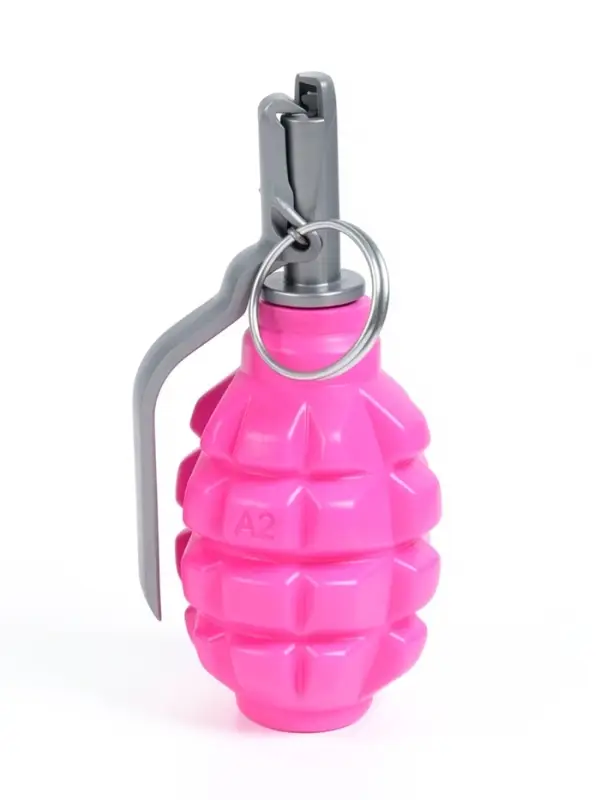 Граната акустическая &laquo;Ф-1&raquo;, страйкбольная, с активной чекой, розовая