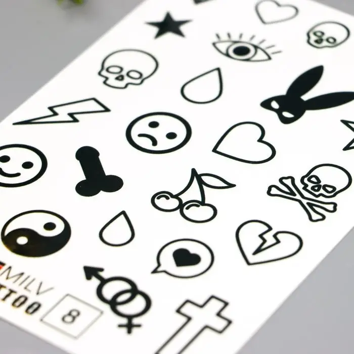 Татуировка на тело Татуировка на тело "Смайлики" 10х15 см