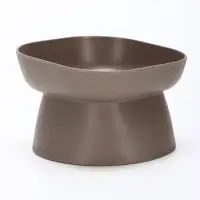 Миска для животных &laquo;КУБ&raquo;, 200 мл, покрытие софт-тач, французский серый