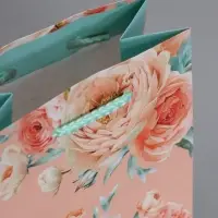 Пакет подарочный ламинированый "Цветочная радость" 11,5 х 14,5 х 6,5 см