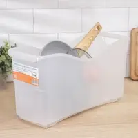 Контейнер для хранения Альт-Пласт, 10 л, пластик, 46&times;16&times;23.5 см, на колесиках, прозрачный