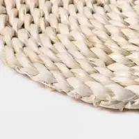 Салфетка сервировочная на стол Доляна &laquo;Косичка&raquo;, плетёная, d=25 см, бежевая