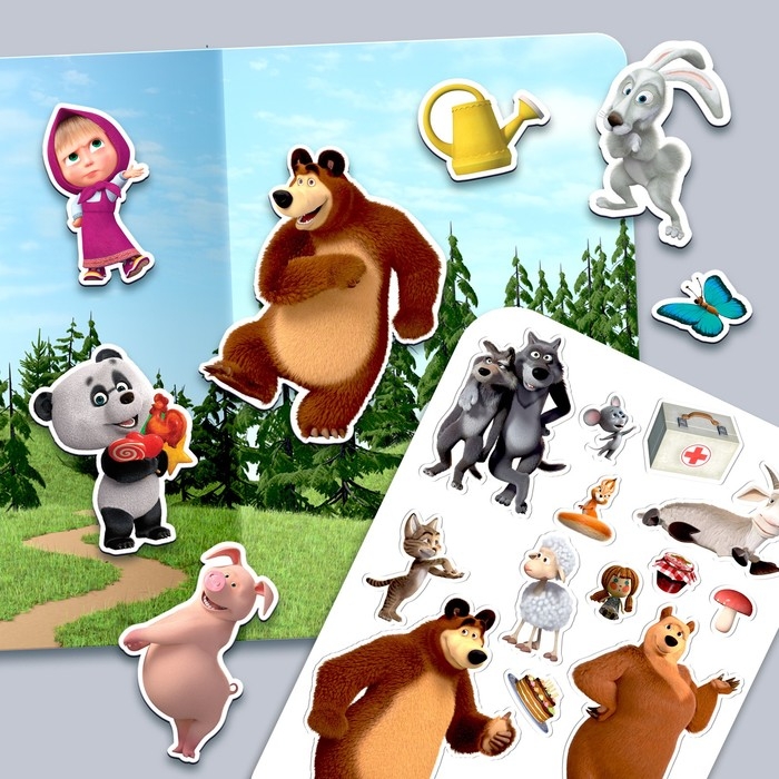 Магнитная игра «Развивающий», Маша и Медведь Магнитная игра «Развивающий», Маша и Медведь