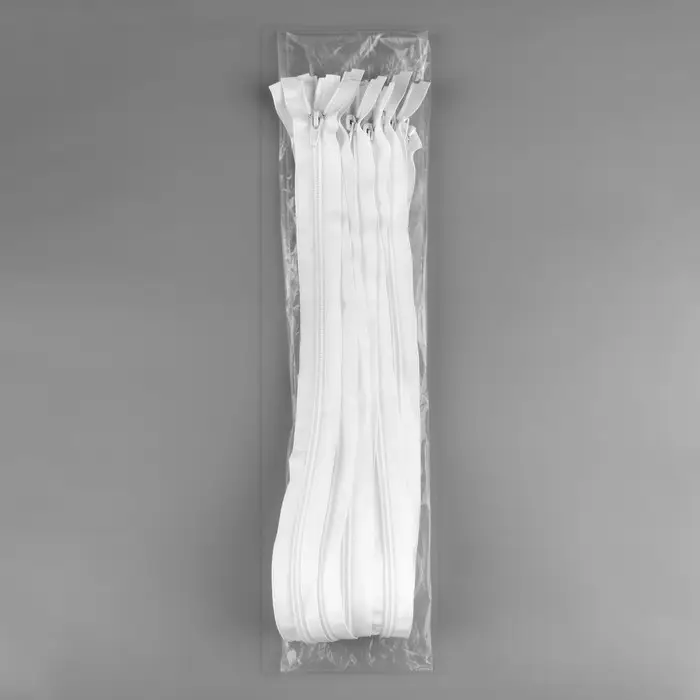 Молния «Спираль», №7, разъёмная, замок автомат, 60 см, белая