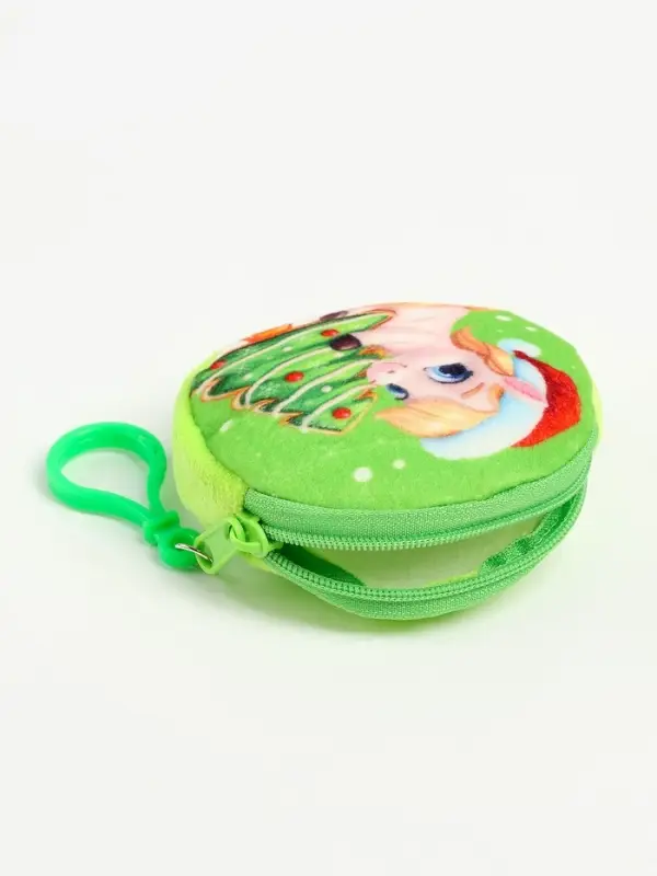 Кошелёк детский «Лошадки», плюшевый, МИКС