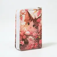 Кошелёк детский Выбражулька &laquo;Кот в цветочках&raquo;, на молнии, разноцветный