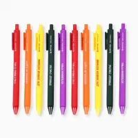 Ручка прикол шариковая синяя паста автоматическая 0.7 мм МИКС надписей &laquo;Приношу счастье&raquo;