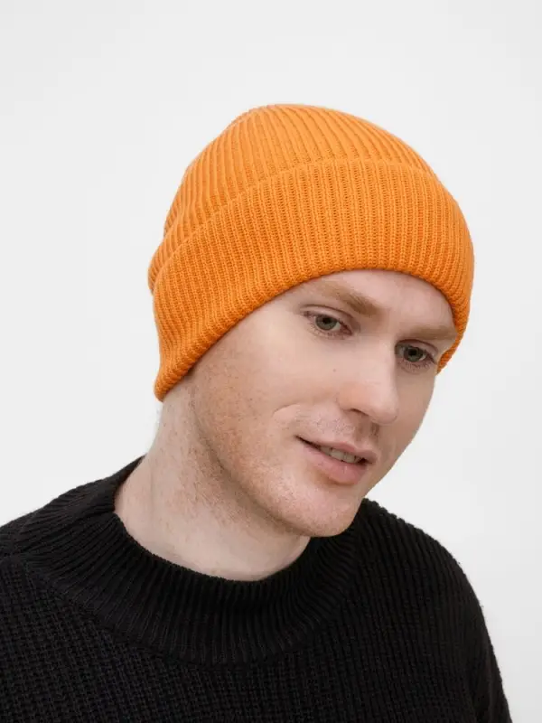 Шапка Nobilis Mono, оранжевая (абрикос)