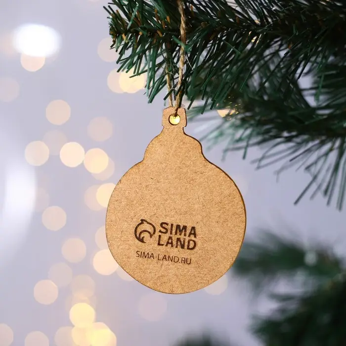 Ёлочная игрушка новогодняя «Часы», хдф, 6,8 х 9 см Ёлочная игрушка новогодняя «Часы», хдф, 6,8 х 9 см