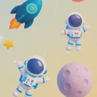 Бумага упаковочная двухсторонняя &laquo;Космос&raquo;, 50&times;70 см