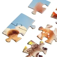 Пазл 54 эл. "Животные в лесу", 17,5 х 13 см