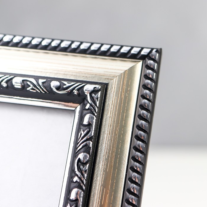 Фоторамка пластик 10х15 см серебро (790) Фоторамка пластик 10х15 см серебро (790)