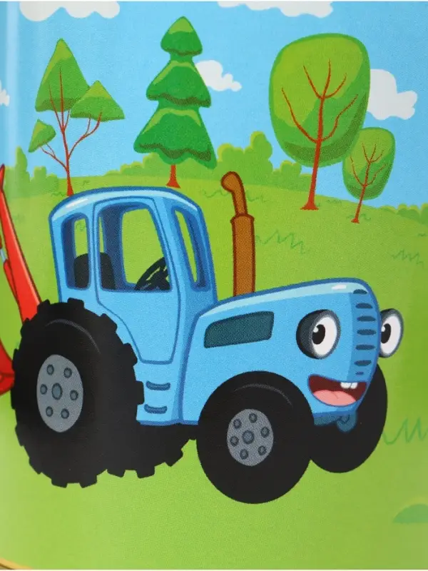 Копилка металлическая, 9.5 см×7.5 см×7.5 см, Синий трактор Копилка металлическая, 9.5 см×7.5 см×7.5 см, Синий трактор