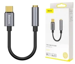 Переходник Type-C на 3.5mm Jack L54 Baseus серый CATL54-0G