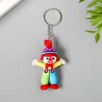 Брелок резина "Клоун"  5,2х4х1,8 см