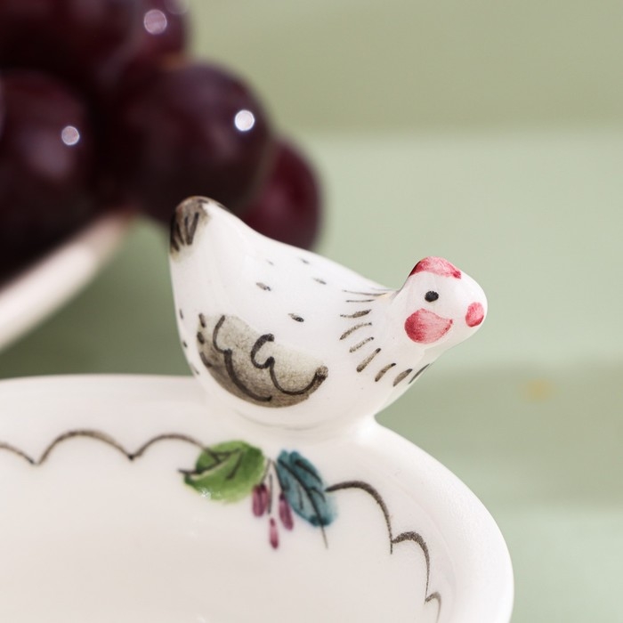 Солонка «Курочка», 7,5х7,5х6 см, 70 мл, 1 сорт , авт.Верченко Н.П.. Солонка «Курочка», 7,5х7,5х6 см, 70 мл, 1 сорт , авт.Верченко Н.П..