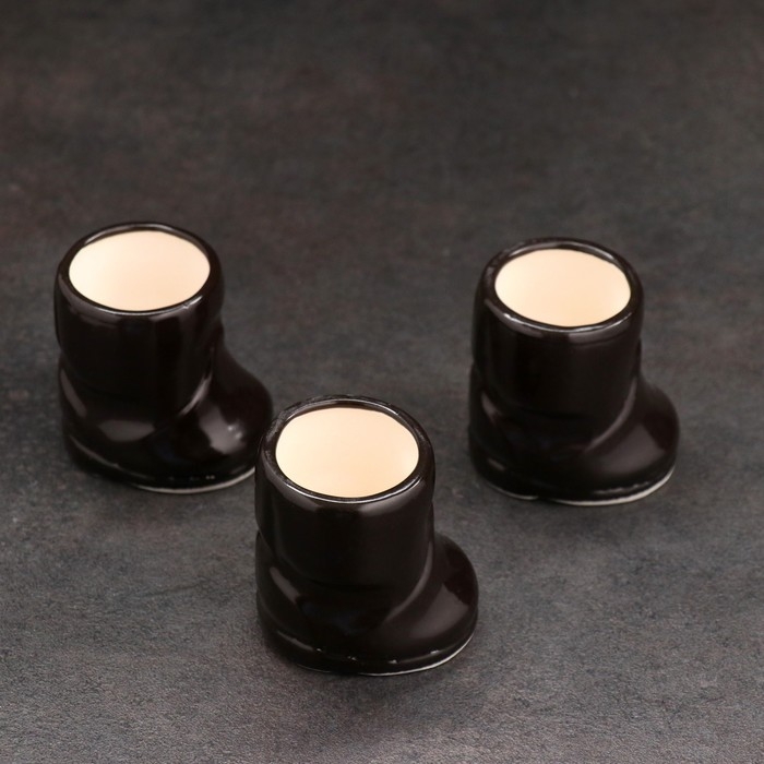 Набор фарфоровый: штоф «Дембель ВДВ», 0.5 л + 3 рюмки, гильза Набор фарфоровый: штоф «Дембель ВДВ», 0.5 л + 3 рюмки, гильза