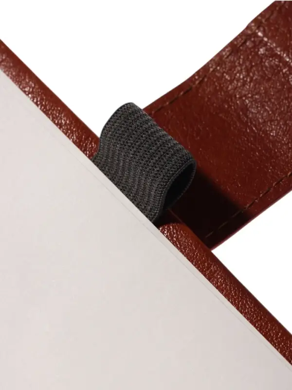 Ежедневник недатированный формат А5, с хлястиком, 112л, линия, пвх, Коричневый Ежедневник недатированный формат А5, с хлястиком, 112л, линия, пвх, Коричневый