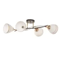 Люстра &laquo;Кира&raquo; 4&times;40 Вт Е27 черный/золото