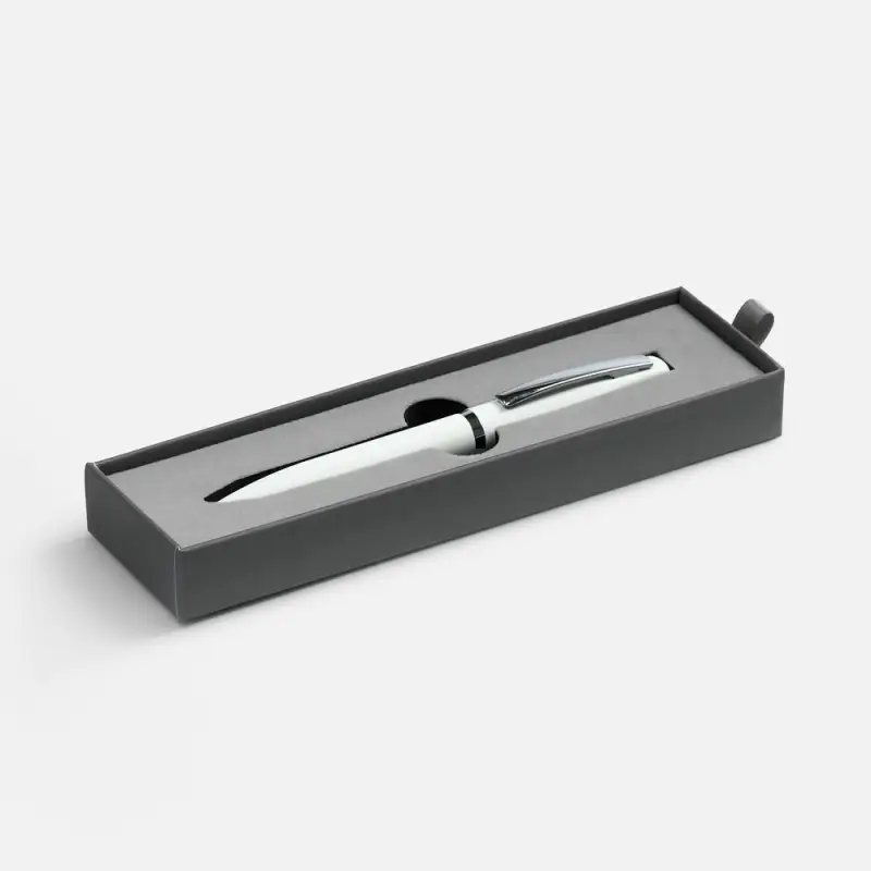 Ручка шариковая Bolt Soft Touch в футляре, белая Ручка шариковая Bolt Soft Touch в футляре, белая