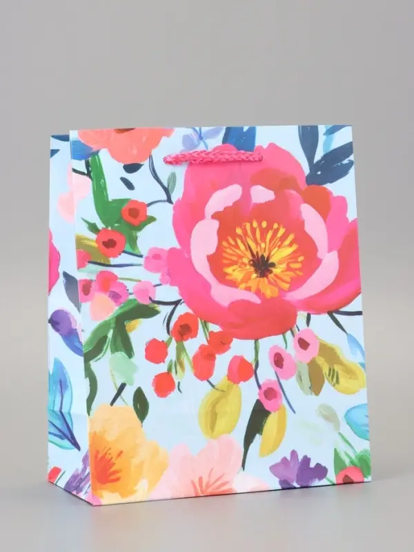 Пакет подарочный ламинированный «Декор» 18×22.3×10 см Пакет подарочный ламинированный «Декор» 18×22.3×10 см