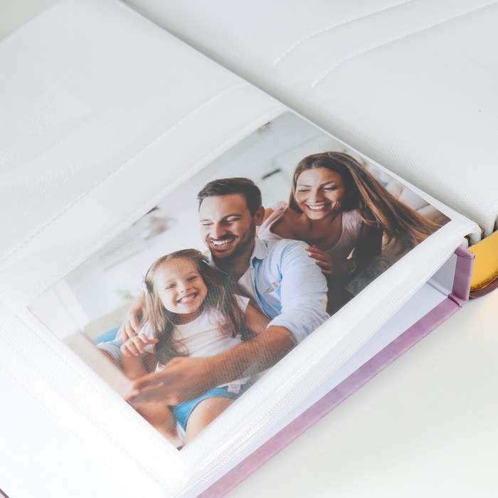 Фотоальбом на 200 фото 10х15 см Фотоальбом на 200 фото 10х15 см "Букет цветов" МИКС 26х20,5х5,7 см