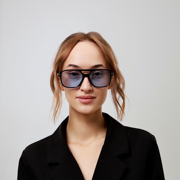 Очки солнцезащитные, UV 375, линза 4.4 х 5.5 см, ширина 14.7 см, дужка 14.2 см, голубые Очки солнцезащитные, UV 375, линза 4.4 х 5.5 см, ширина 14.7 см, дужка 14.2 см, голубые