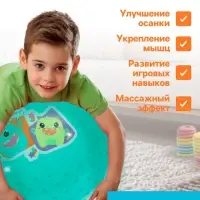 Мяч прыгун массажный 65 см, МИКС