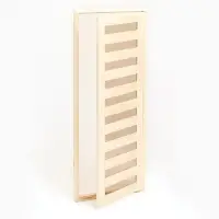 Дверь для бани и сауны &laquo;Зебра&raquo;, коробка 180&times;70 см, деревянная, со стеклом