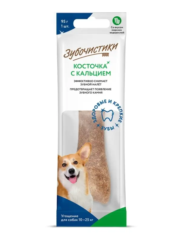 Зубочистики &laquo;Деревенские лакомства&raquo; для собак средних пород, с морскими водорослями, 95 г