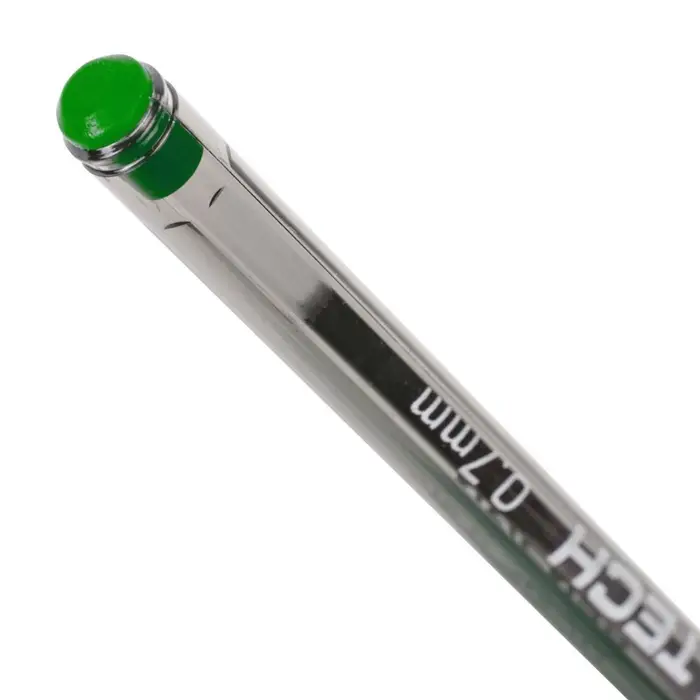 Ручка шариковая Pensan. My-Tech, зелёный стержень, игольчатый узел 0.7 мм, на масляной основе