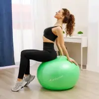 Фитбол ONLYTOP, d=85 см, 1400 г, антивзрыв, зелёный