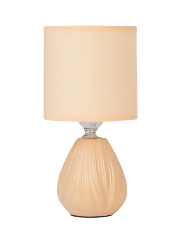Лампа настольная E27 40Вт "Бутон" матовый кремовый 12,5х12,5х26,5 см