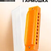 Губная гармошка Music Life, диатоническая, 10 отверстий, c-major, с футляром, оранжевая