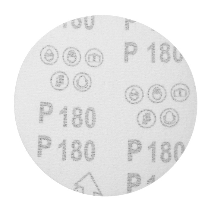 Круг абразивный шлифовальный под  Круг абразивный шлифовальный под "липучку" ТУНДРА, 125 мм, Р180, 10 шт.