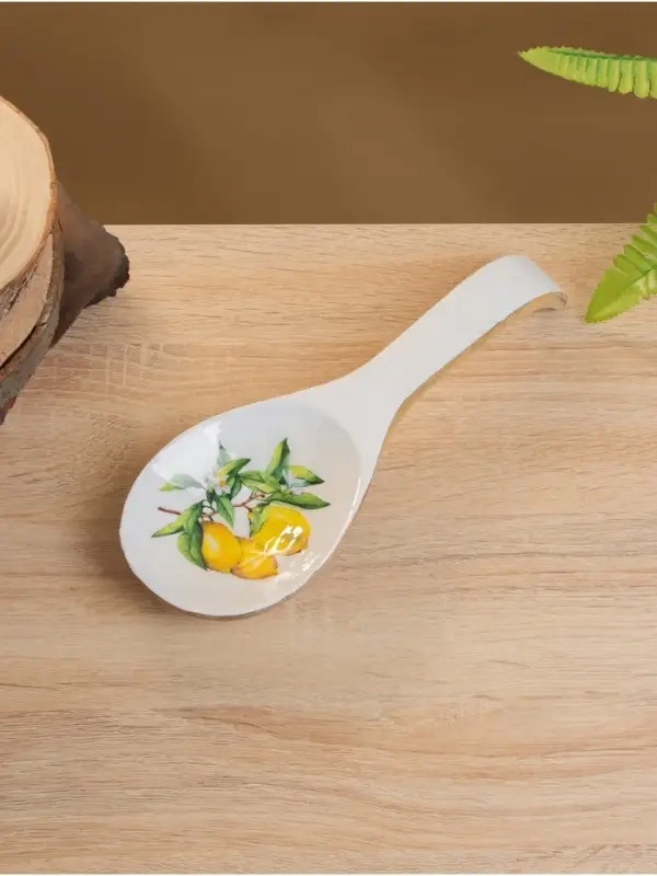 Подставка под ложку &laquo;Лимоны&raquo;, 25.5&times;9&times;3.8 см, дерево манго