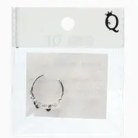 Кольцо &laquo;Чары&raquo;, чёрное в серебре, безразмерное