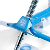 Снегокат растущий &laquo;Морозные гонки&raquo; Snow Cat, со спинкой, белый, голубой