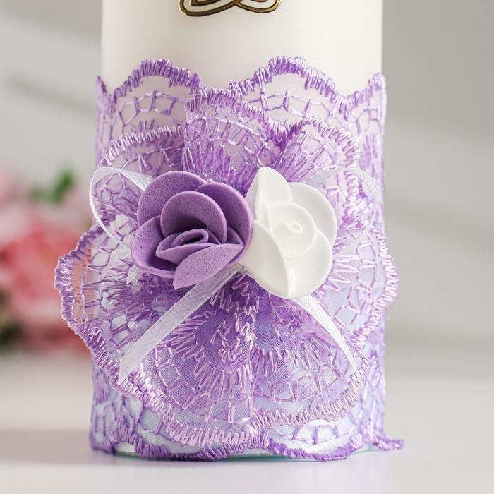 Комплект на стол молодожёнов Комплект на стол молодожёнов "Гармония", сирень