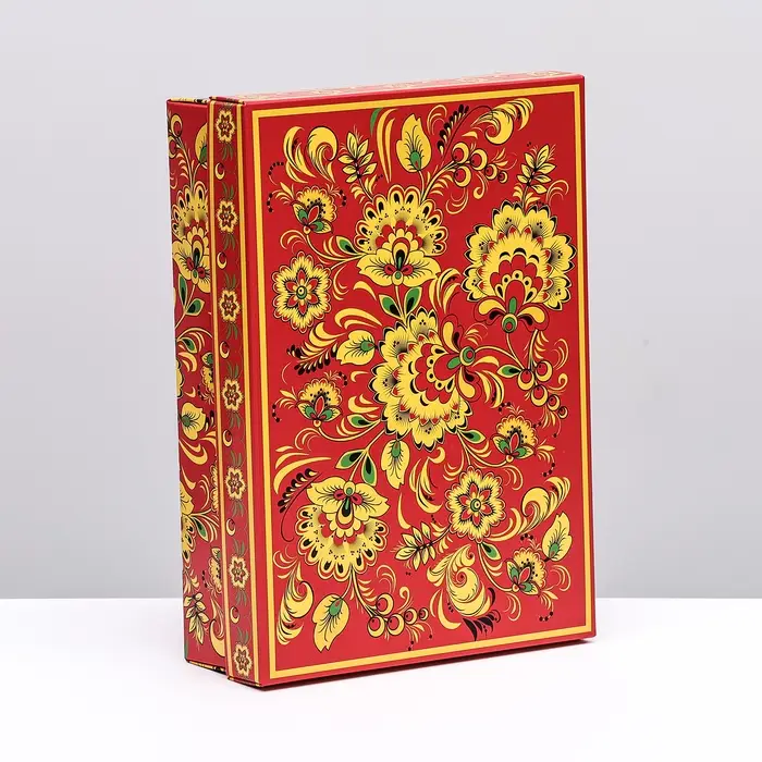 Коробка картонная без окна «Роспись», 21×15×7 см Коробка картонная без окна «Роспись», 21×15×7 см