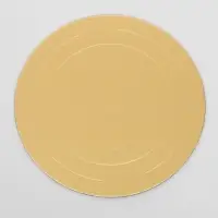 Подложка усиленная, для торта, 28 см, золото, 2.5 мм