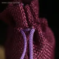 Мешочек подарочный из холщи, сиреневый, 7×9 см