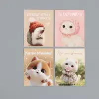 Набор мини-открыток &laquo;Малышам&raquo;, 35 штук, 8 x 9,5 см